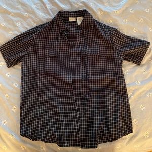 Bobbie Brooks Check Button-Up
Black